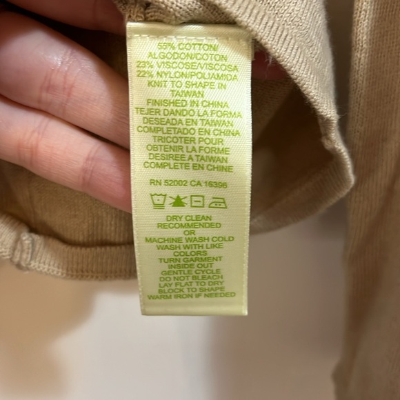 Sigrid Olsen Diamond Pattern Weave Button Down Cardigan Set - Size Small - Picture 7 of 7